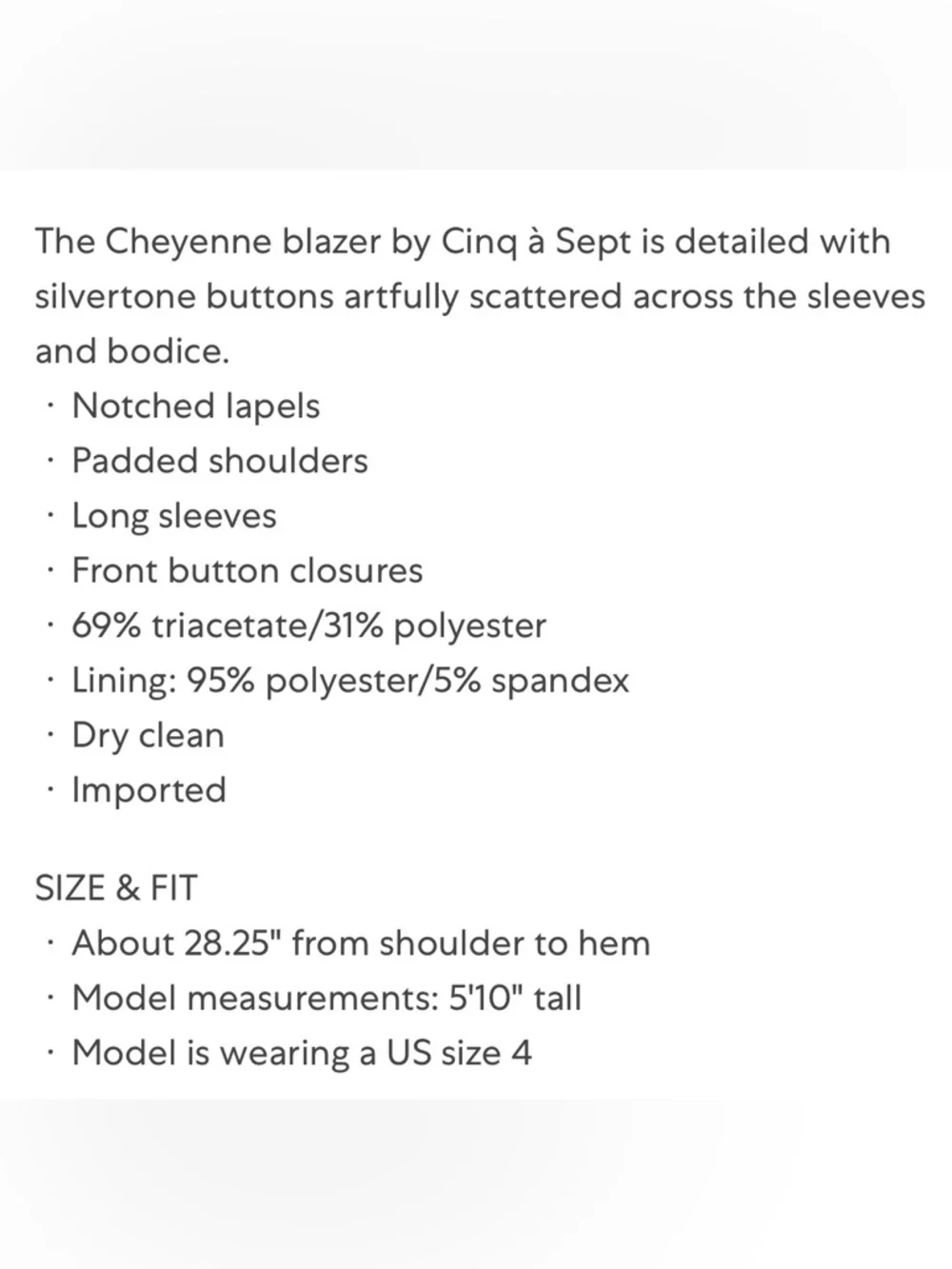 Cinq a Sept Cheyenne Single Breasted Blazer - Picture 9 of 9